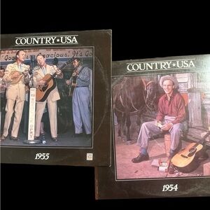 4 vinyl records of time life country music  1954 and 1955. T-150